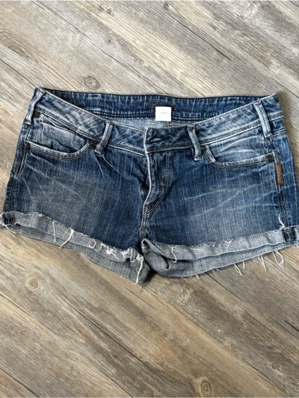Silver Jeans Western Glove Works “Toni Short” Jean Shorts